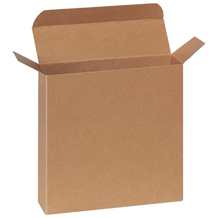 Bsc Preferred 7 1/4 x 2 x 7 1/4'' Kraft Reverse Tuck Folding Cartons, 250PK RTC57